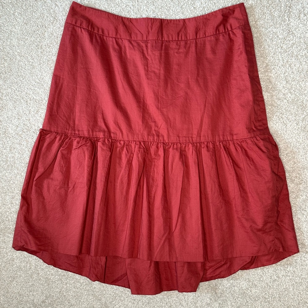 Anthropologie Western Ruffle Skirt, Size 8